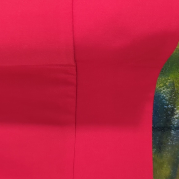 The Limited red cap sleeved tie waist top large - Picture 4 of 8